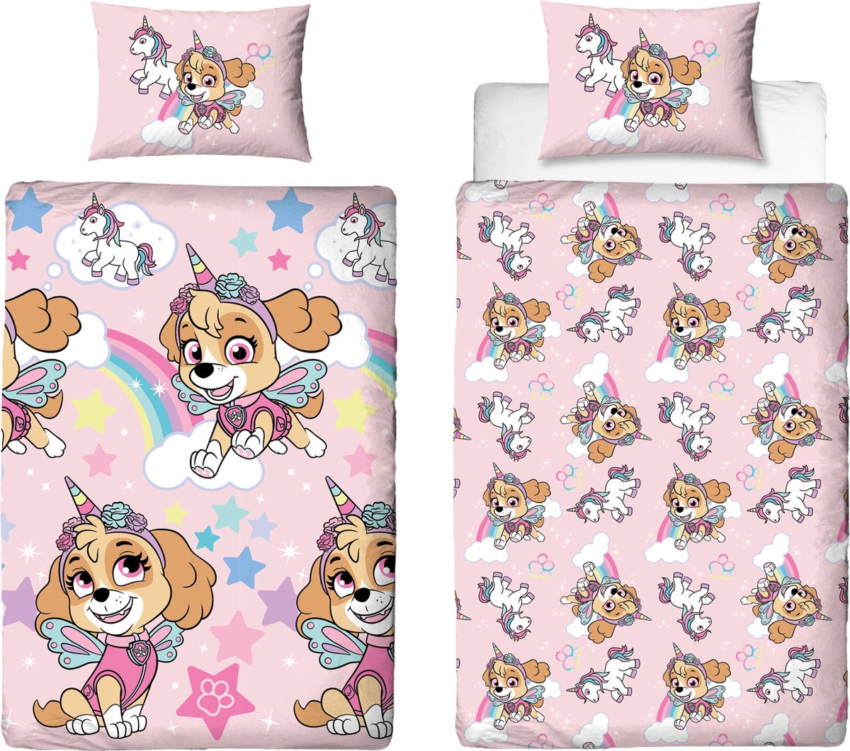 Paw Patrol Dekbedovertrek - Skye Dekbedovertrek inclusief kussensloop