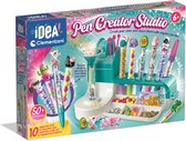 Clementoni iDea - Pennen Creatiestudio - Knutselpakket vol Accessoires - Kawaii Glitterpennen - Het Creatieve Cadeautje - Vanaf 6 jaar