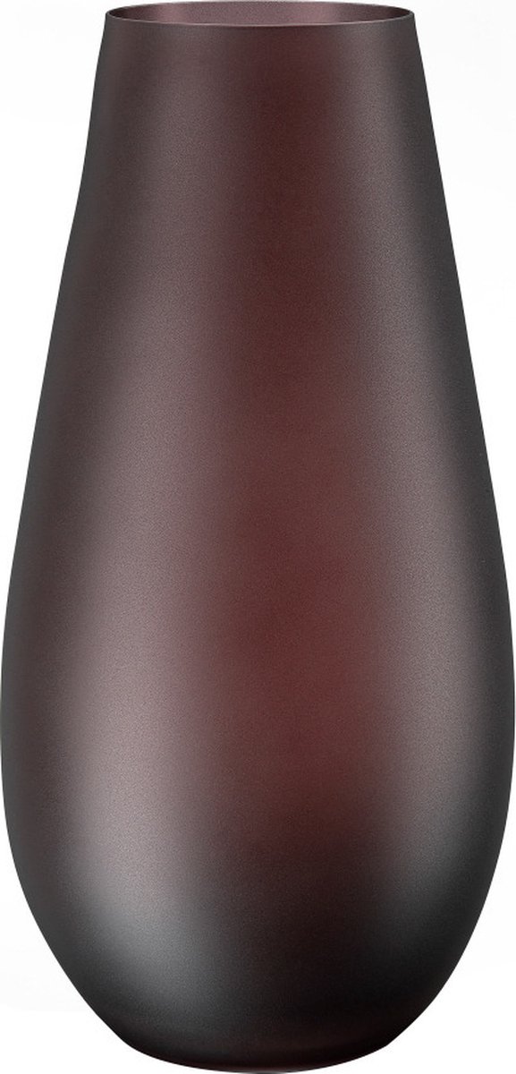 Inge Christmas goods Bloemenvaas New York - mat bruin - glas - 30 cm