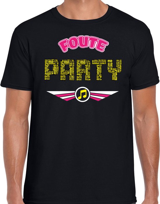 Bellatio Decorations t-shirt bad party - homme - noir - outfit / vêtements bad party S