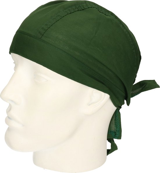 Donkergroene bandana uni 1 — afbeelding 2