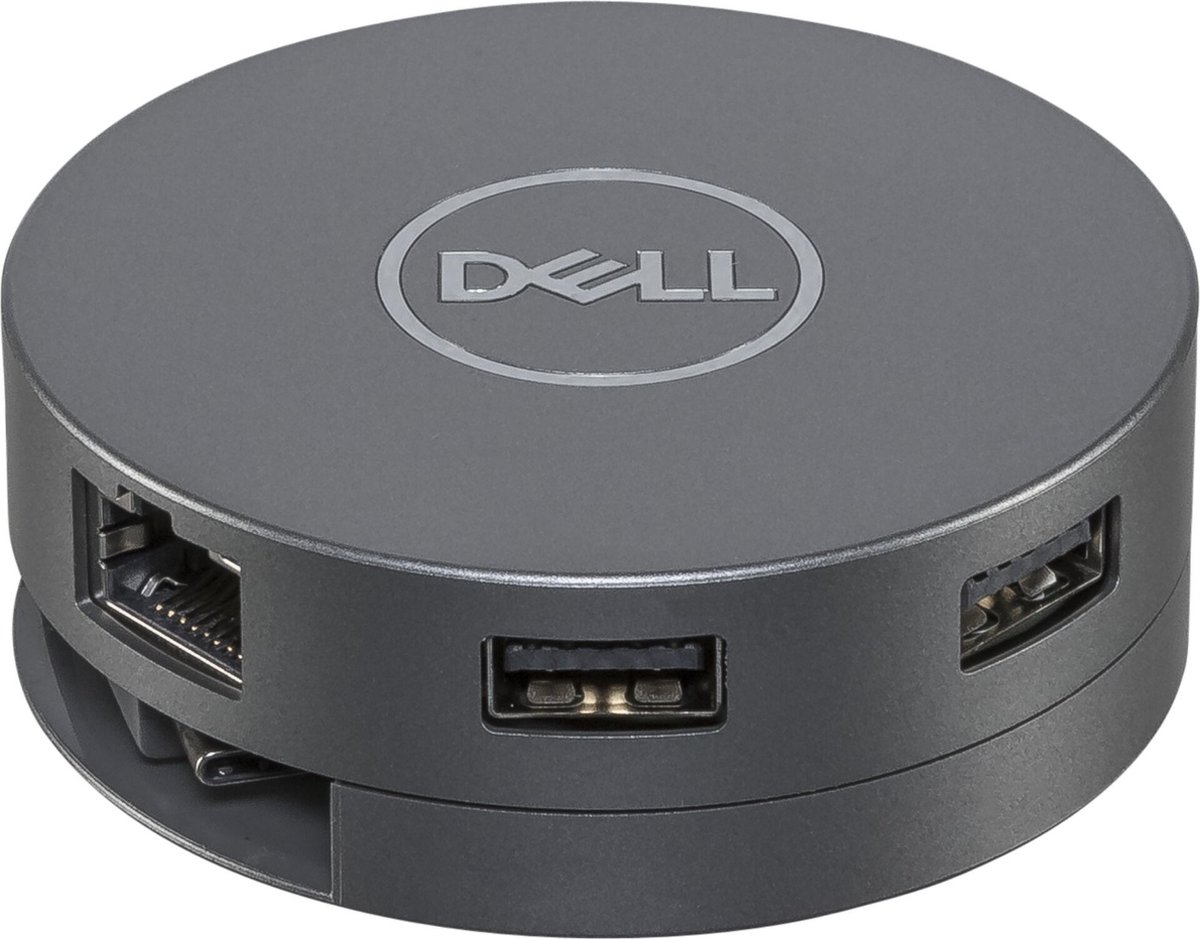 Dell 7-in-1 USB-C multiport-adapter - DA310 - USB-C 90w - RJ45 - HDMI - VGA - DisplayPort - USB-hub