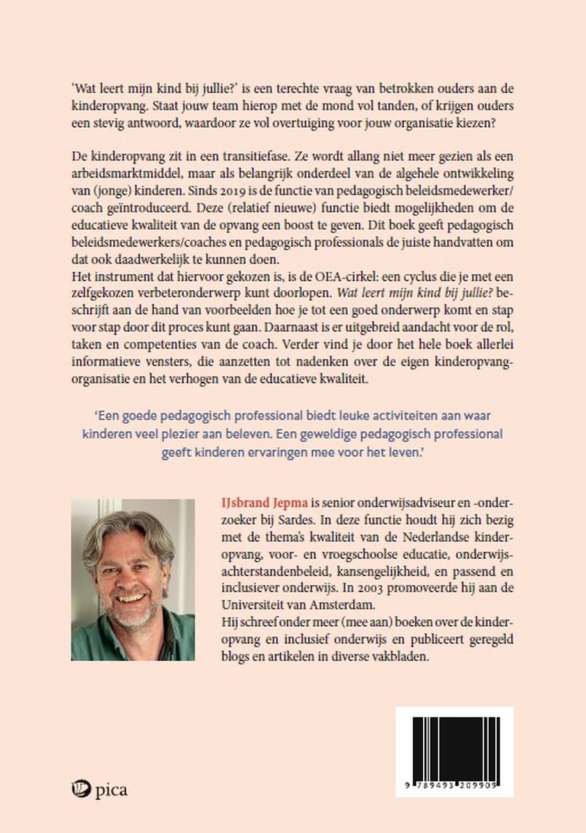 Wat leert mijn kind bij jullie? - back cover