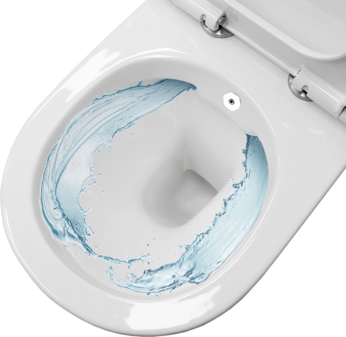 Toiletpot Staand Boss & Wessing Mala Verhoogd Met Bidet Onder Aansluiting Wit Ao Toiletpot Staand Boss & Wessing Mala Verhoogd Met Bidet Onder Aansluiting Wit Ao