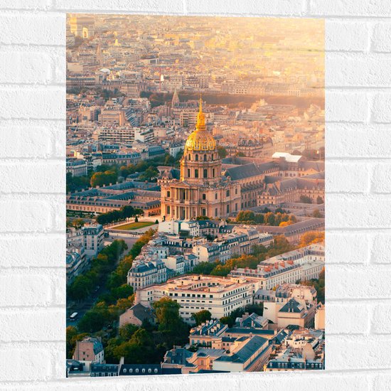Muursticker - Groot Hôtel National des Invalides, Parijs, Frankrijk - 50x75 cm Foto op Muursticker