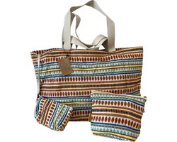 Mycha Ibiza - Strandtas - Bruin - Mycxl24006