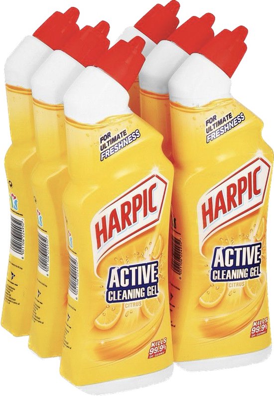 Harpic-10x plus de parfum - Nettoyant WC Gel Citrus Fresh - 750ml x6
