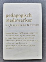 Houten Bedankje Pedagogisch Medewerker | Cadeau kaart | Bedankkaart Pedagogisch Medewerker | Mikki Joan