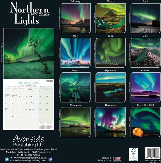 Northern Lights Kalender 2024