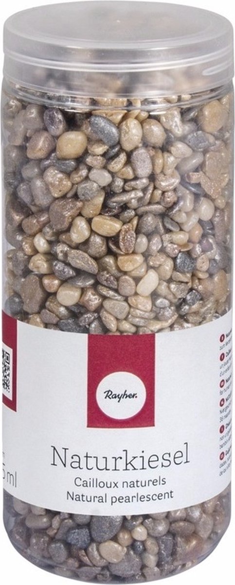Rayher decoratie steentjes kleine kiezels - 475 ml - 5 tot 8 mm - decoratief