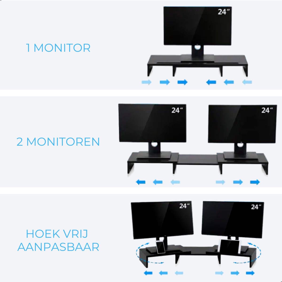 Zenzee Monitor Verhoger Monitor standaard Monitorstandaard 1 of 2