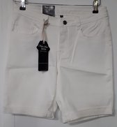 New Star dames short - dames korte broek - Austin - wit - denim stretch - maat 27