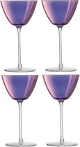 LSA - Verre à Martini Aurora 195 ml Set de 4 - Violet