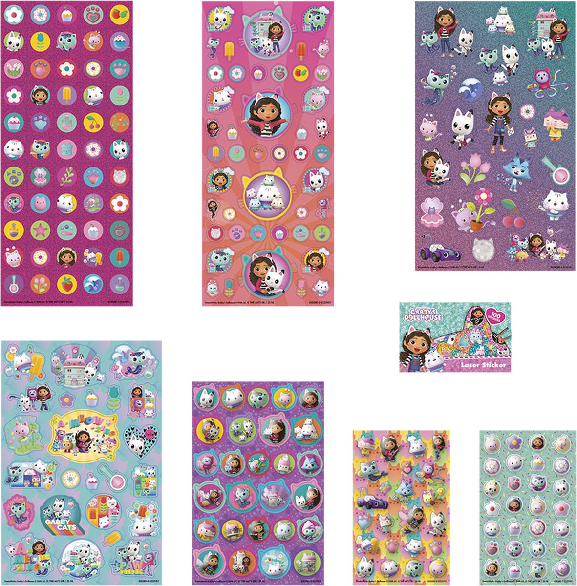 Gabby’s Poppenhuis Totum super stickerset XL 7 vellen incl. luxe stickers en spelletjes - Gabby’s Dollhouse speelgoed meisjes en jongens — afbeelding 10