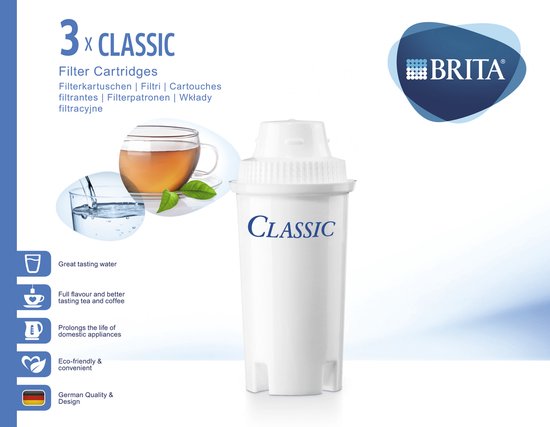 BRITA Classic Filterpatronen - 3 stuks