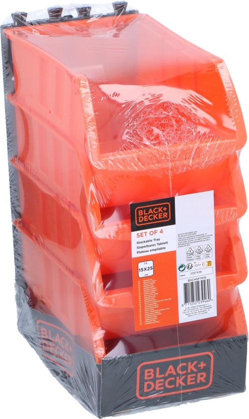 Belle Vous Wit Plastic Bureau Organizer Caddy met Handvat - 17 x 33 x 8 Belle Vous Wit Plastic Bureau Organizer Caddy met Handvat - 17 x 33 x 8