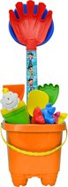 Emmersetje - zandkasteel - 11-delig - oranje - Strand/zandbak speelgoed