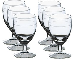 Royal Leerdam Likeur/borrelglazen - 6x stuks - transparant - Gilde serie - 35 ml