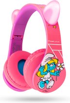 PowerLocus De Smurfen - P1 Kids - Écouteurs Enfants - Écouteurs Bluetooth Sans Fil - Écouteurs avec Limite de Volume de 85 et 94dB - Écouteurs Oreilles de Chat avec Microphone