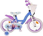 Vélo pour enfants La Disney Frozen - Filles - 14 pouces - Blauw/ Violet