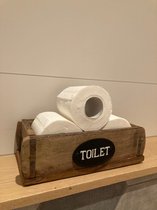 Boîte en bois - moule en pierre - accessoires de toilette noir - boîte de rangement - accessoires de maison de campagne - décoration champêtre - décoration de toilette noir -