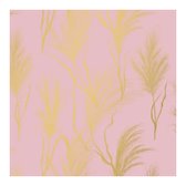 Kangaro toonbankrol - roze/goud - 50 cm x 200 meter - 80 gram - K-602183-3-50