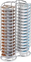 Porte-capsule Relaxdays - compatible avec tassimo - porte-gobelet pour 32 tasses à café - cuisine - argent