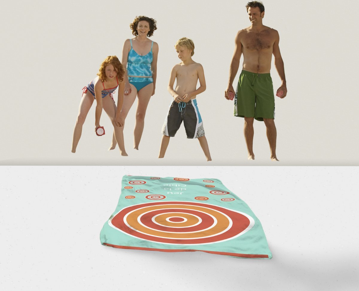 serviette de plage jeu de société - Voyage loisirs - accessoire outdoor -  accessoire
