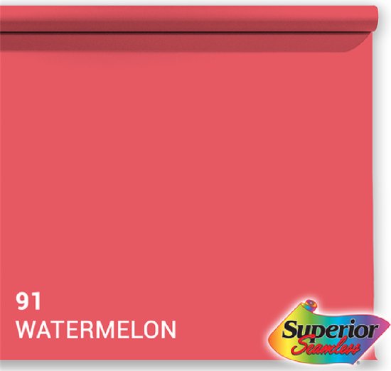 Superior Achtergrondpapier 91 Watermelon 1,35 x 11m