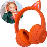 iMoshion Koptelefoon Kinderen Met Kattenoortjes Bluetooth - Kinder Koptelefoon / Hoofdtelefoon Draadloos Over Ear - Oranje