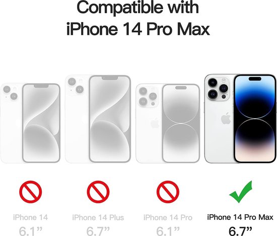 JETech Coque pour iPhone 13 Pro Max 6,7 Pouces, Anti-Jaunissement