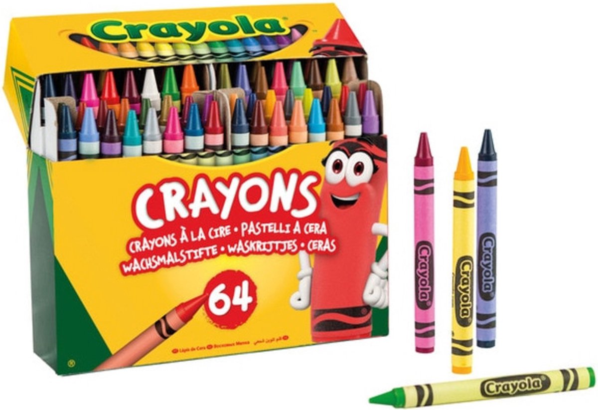 64 crayons de cire Crayola® avec aiguisoir