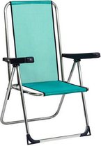 Strandstoel Alco Voor meerdere posities Groen Aluminium 63 x 101 x 65 cm