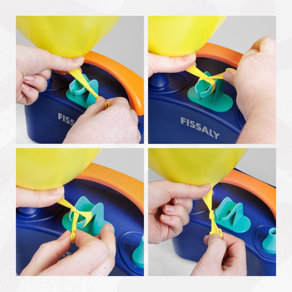 Fissaly Elektrische Ballonnenpomp met Dubbele Vulfunctie & 22 Ballon Accessoires - Ballonpomp - 400W Ballon Pomp - Verjaardag Decoratie & Feest Versiering - Ballonnenboog — afbeelding 6
