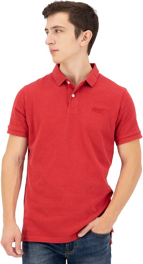 Superdry Classic Pique Polo Rood L Man