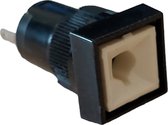 Paneellamphouder - Vierkant - paneelmontage - 16,2mm - 3A 125V/1A 250V - ML720-S - Per 1 Stuks