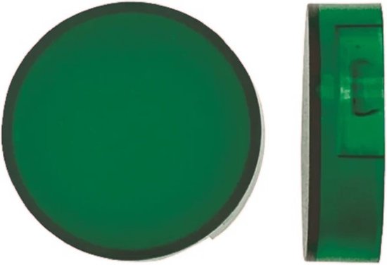 Lentille à bouton-poussoir ronde - Convient pour MS720/30 - Vert - 2 pièces