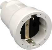 ABL PVC Contrastekker + RA - 16A 230V - Wit - Veilige aansluiting - Betrouwbare kwaliteit