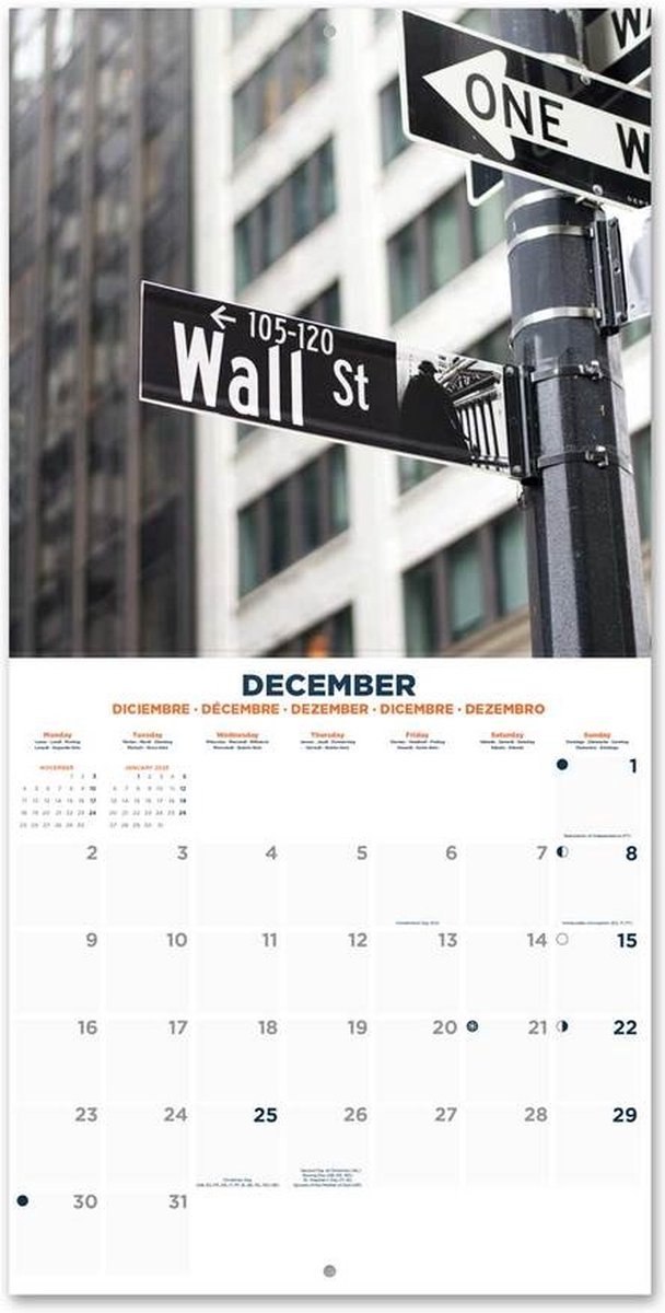 Calendrier mural New York 2024 - Calendriers 2020