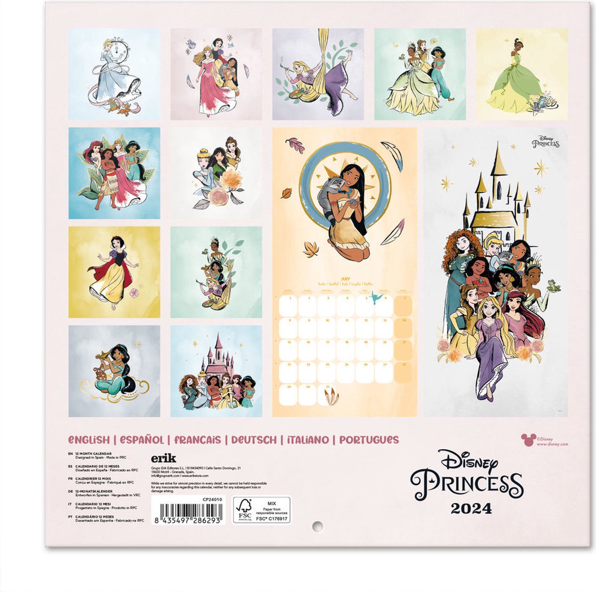 Disney Princess Kalender 2025