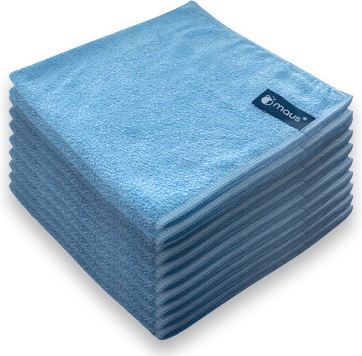 MAUS microvezeldoekjes professional - blauw - 30 stuks - 40x40cm - zonder schoonmaakmiddel effectief