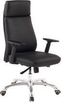 Rootz Echt Lederen Bureaustoel - Zwart Ergonomisch met Hoofdsteun - Executive Design - Kantelfunctie - Draaistoel met Armleuningen - X-XL 120kg