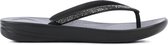 FitFlop TM Vrouwen Slippers Iqushion sparkle - Zwart - Maat 36