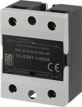 TRU COMPONENTS Halfgeleiderrelais TC-GSR-1-60DA 60 A Schakelspanning (max.): 480 V/AC DC-circuit 1 stuk(s)