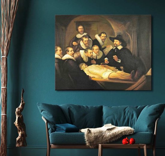 Peinture peinte à la main Huile sur toile - Rembrandt van Rijn 'La  Conferenza Anatomi' | bol.com
