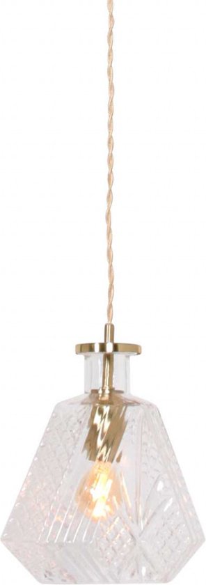 Mexlite hanglamp Grazio glass - messing - - 3492ME