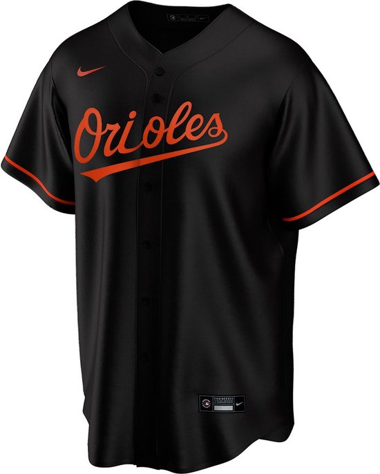 Nike Mlb Baltimore Orioles Official Replica Alternate T-shirt Met Korte Mouwen Zwart S Man