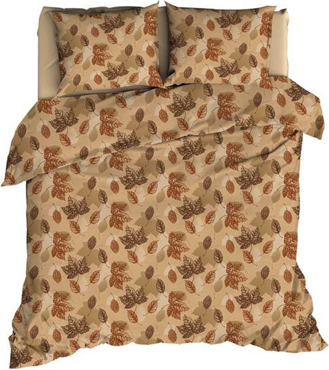 Satin d'Or Mapple Dekbedovertrek - Extra breed - 260x200/220 cm - Camel