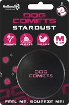 Dog Comets Ball Stardust - Hondenspeelgoed - Hondenbal - Ø6 cm - 1 stuk - Natuurlijk rubber - Zwart/Roze