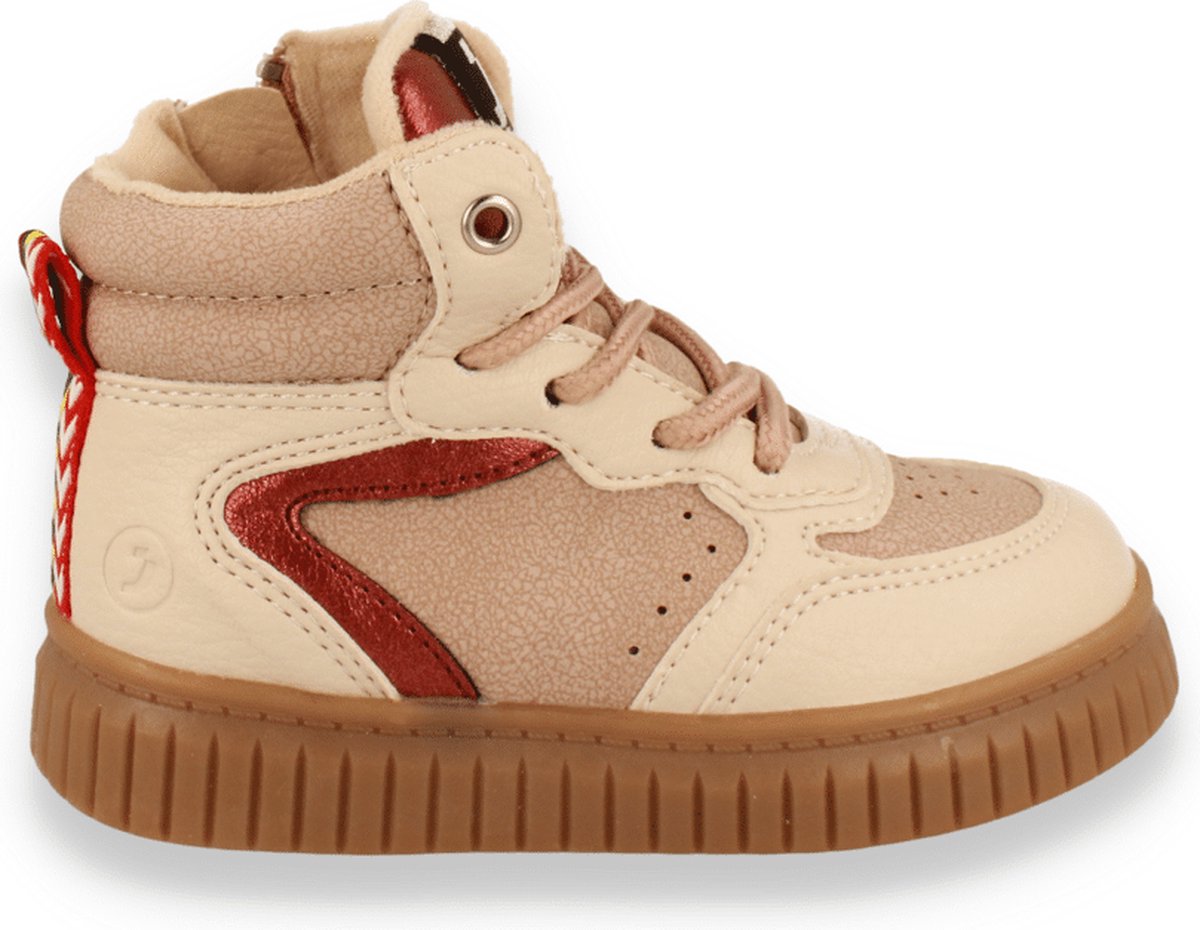 Sj Lifestyle Meisjes Sneaker Hoog Beige/Old Pink BEIGE 25